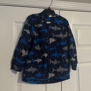 Carter's Kids Shark Print Jacket - Blue and Gray